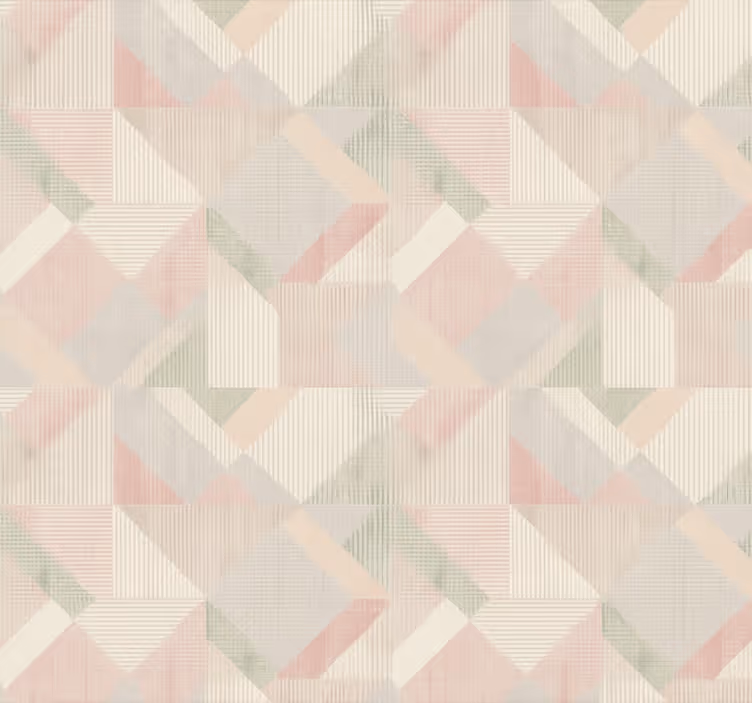 Tapeta do ložnice pastelová tkaná geometrie - TenStickers