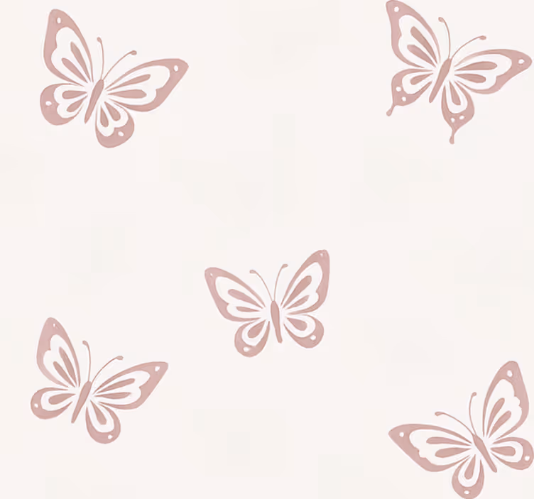 Tapeta do ložnice snící motýlky - TenStickers