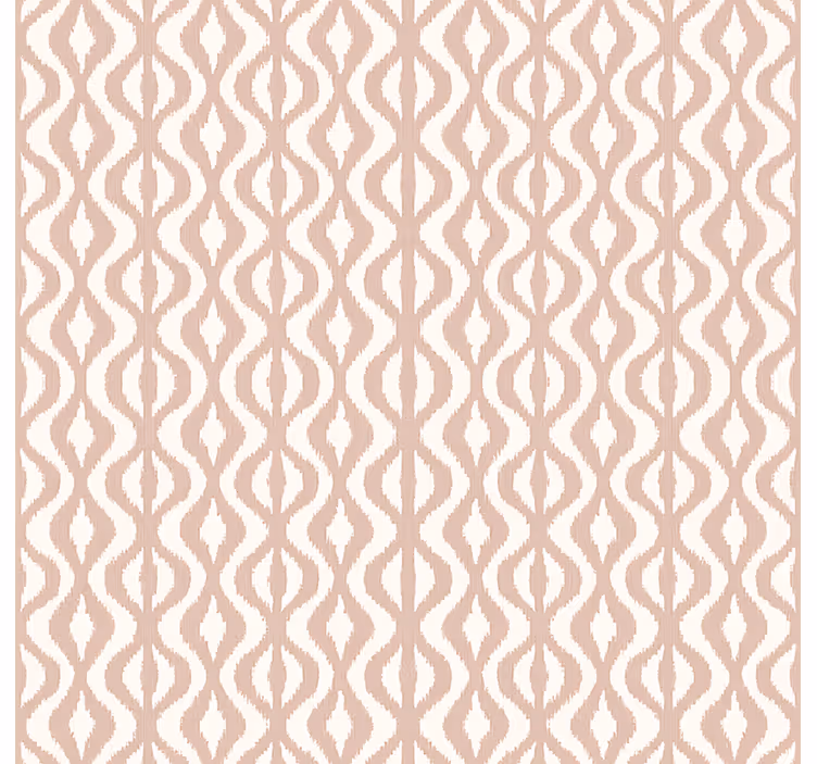 Tapeta do ložnice růžová ikat geometrie - TenStickers