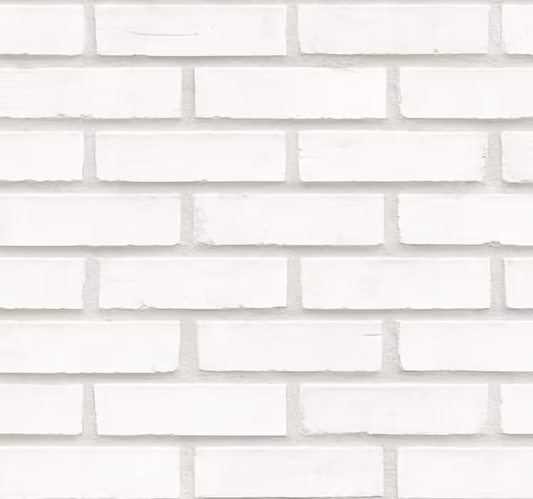 Tapeta do obývacího pokoje bílá cihlová design - TenStickers