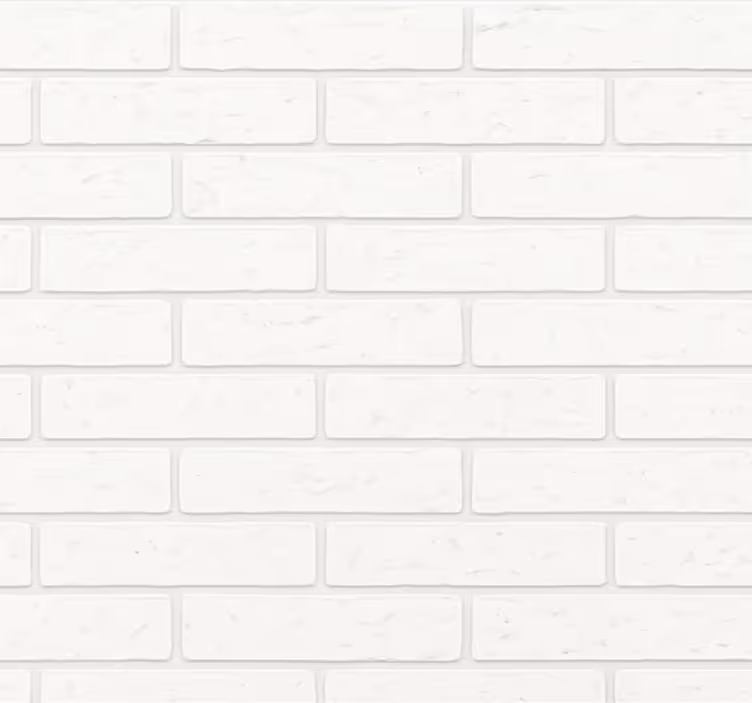 Tapeta do obývacího pokoje bílá cihla jednoduchá - TenStickers