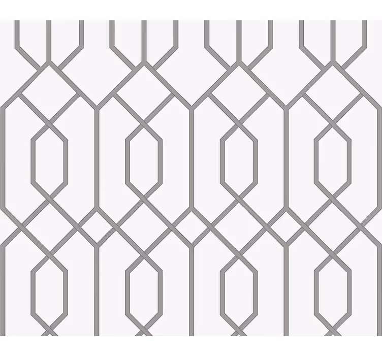 Tapeta do obývacího pokoje šedá geometrie - TenStickers
