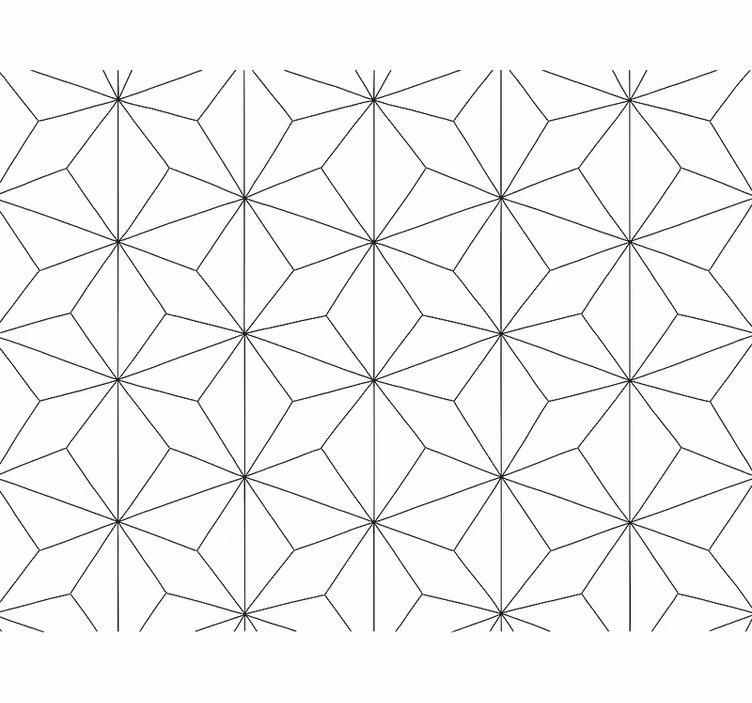Tapeta do obývacího pokoje abstraktní hexagon - TenStickers