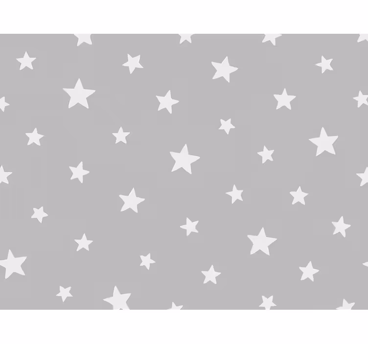 Tapeta do dětského pokoje s šedým hvězdným vzorem - TenStickers