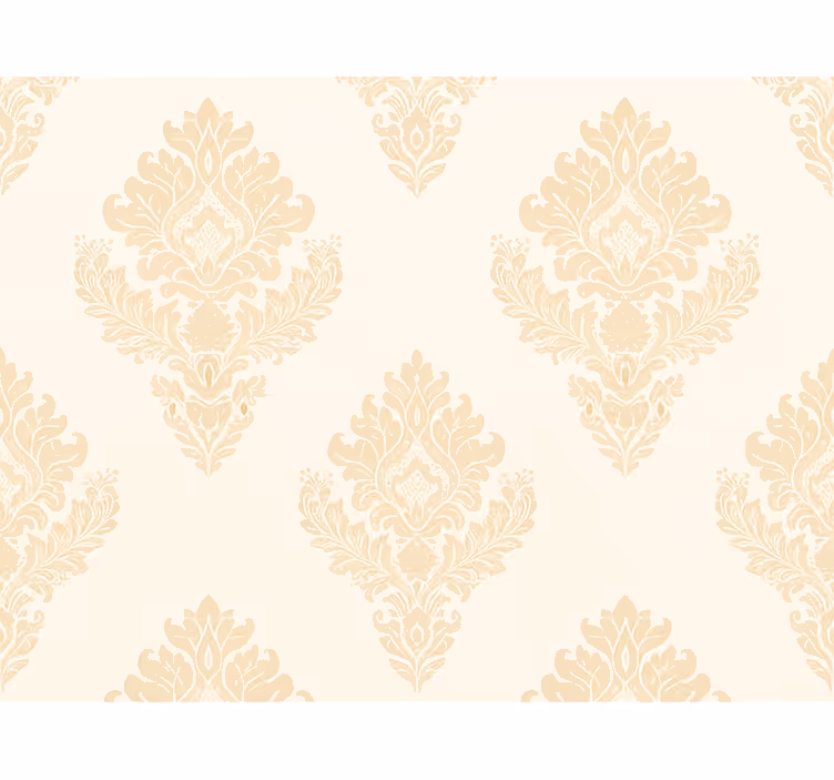 Tapeta do ložnice klasická béžová damask - TenStickers