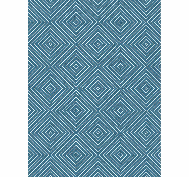 Severská tapeta modrý diamant v liniích - TenStickers