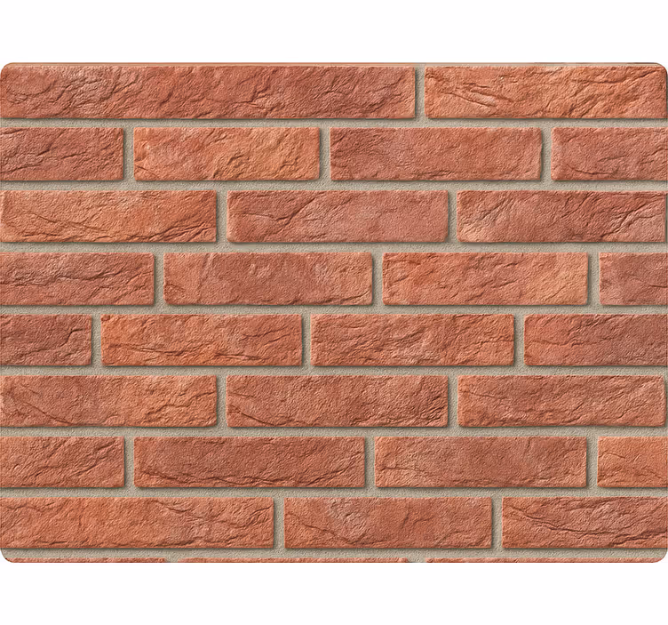 Cihlová tapeta růžová akvarelová zahrada - TenStickers