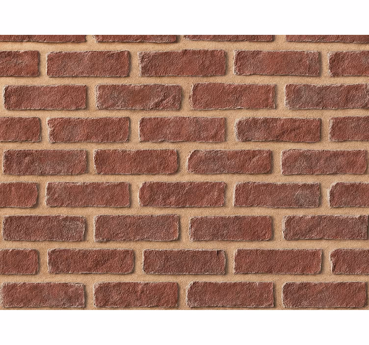 Cihlová tapeta ošumělá červená cihla - TenStickers