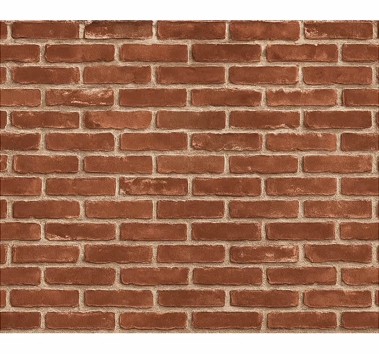 Tapeta do obývacího pokoje Červená cihlová struktura - TenStickers