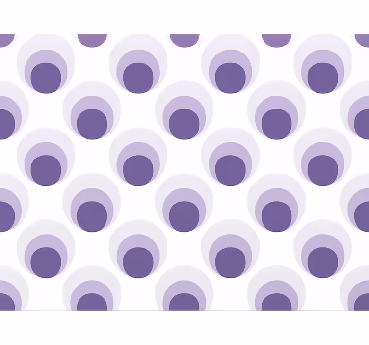 Tapeta do obývacího pokoje s designem fialových kruhů - TenStickers