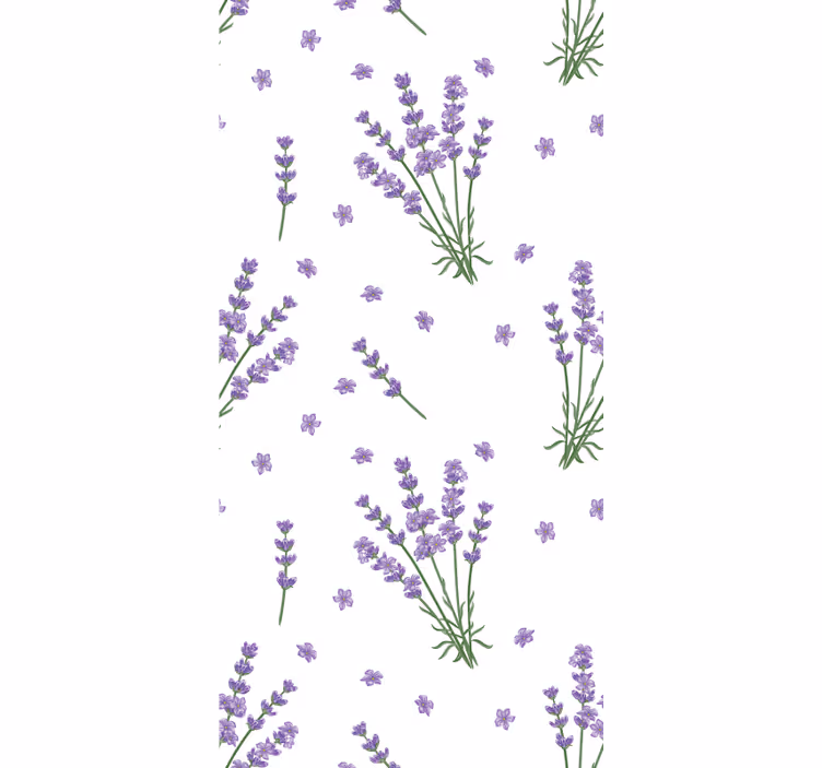 Květinový ornament tapeta levandule z provence - TenStickers