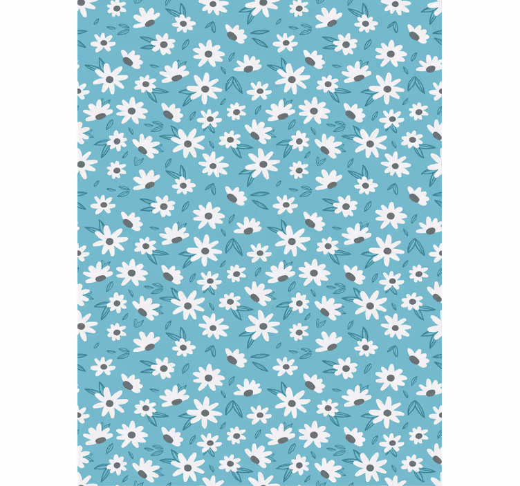 Květinový ornament tapeta babičkovské květiny - TenStickers