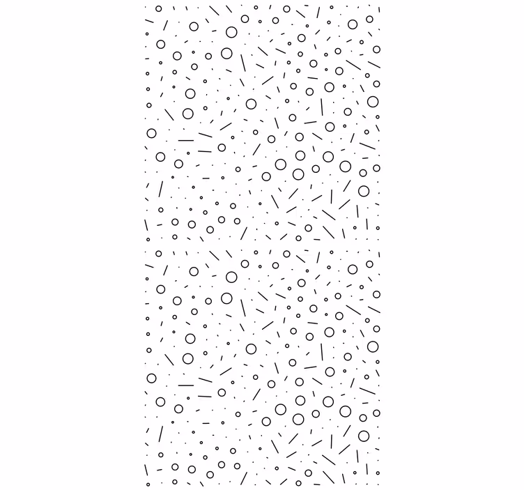 Tapeta do ložnice Černobílý geometrický vzor - TenStickers