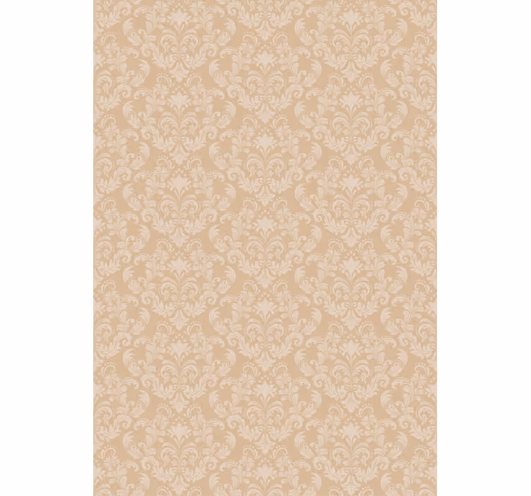Tapeta do ložnice s béžovým damaskem - TenStickers