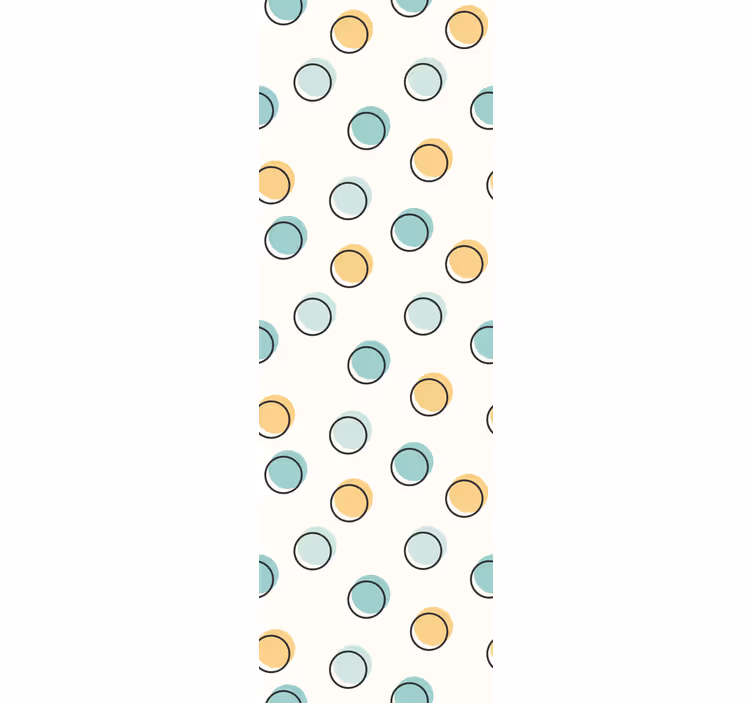 Tapeta do ložnice barevná geometrická ilustrace - TenStickers