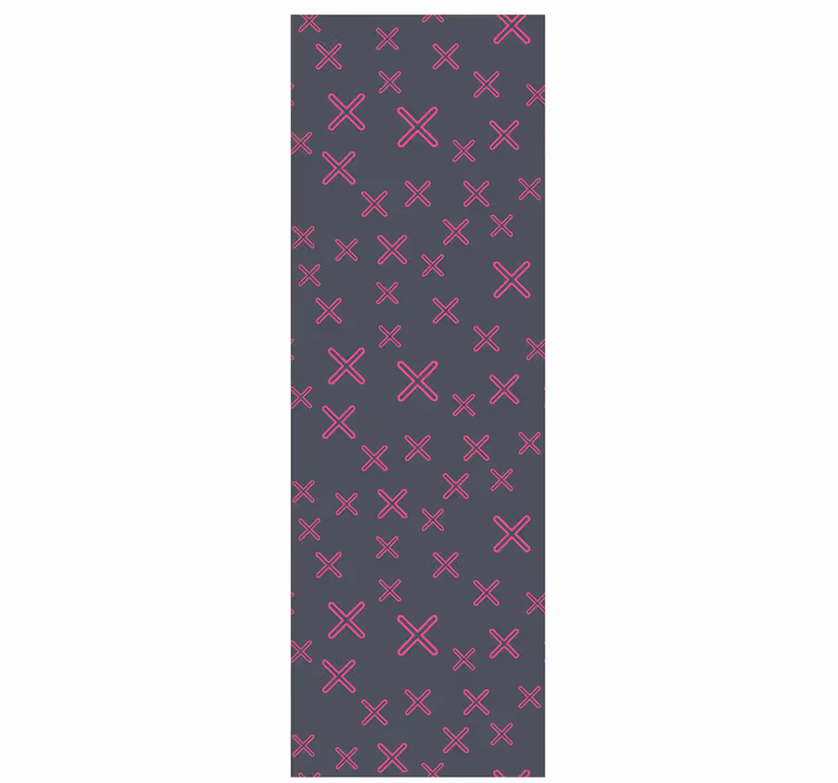 Tapeta do ložnice barevné geometrické kříže - TenStickers