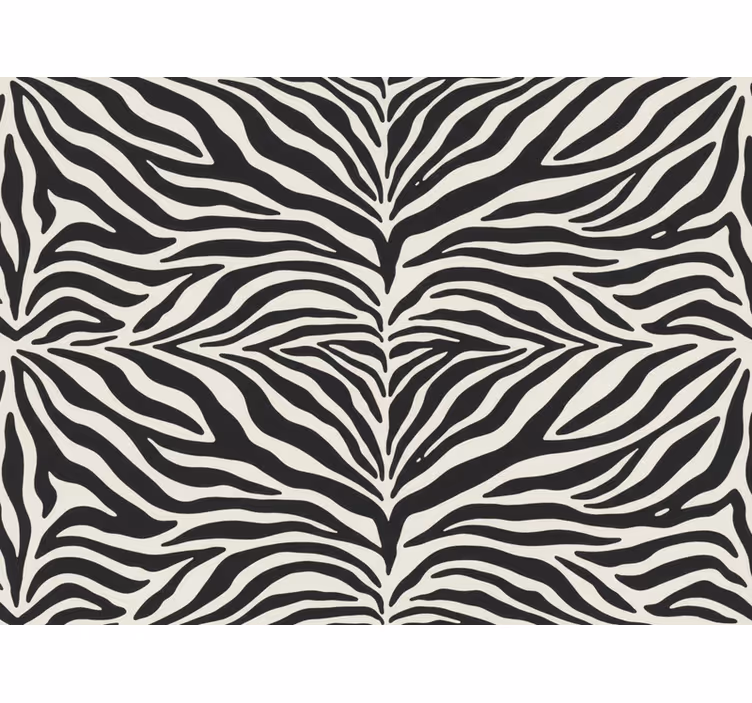 Zebra tapeta realistický vzor zebry - TenStickers