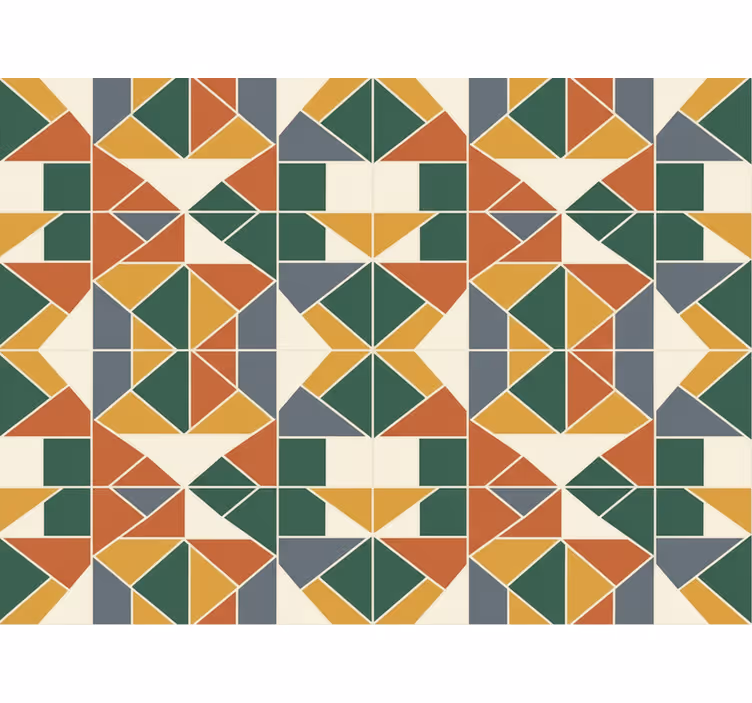 Abstraktní tapeta geometrický vzor - TenStickers