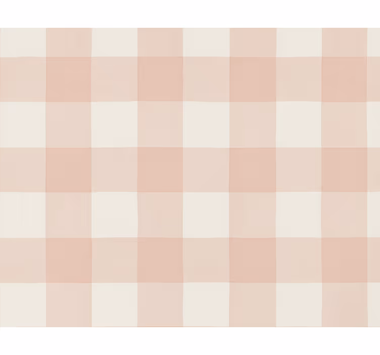 Čtvercová tapeta v šedě růžovém kostkovaném lnu - TenStickers