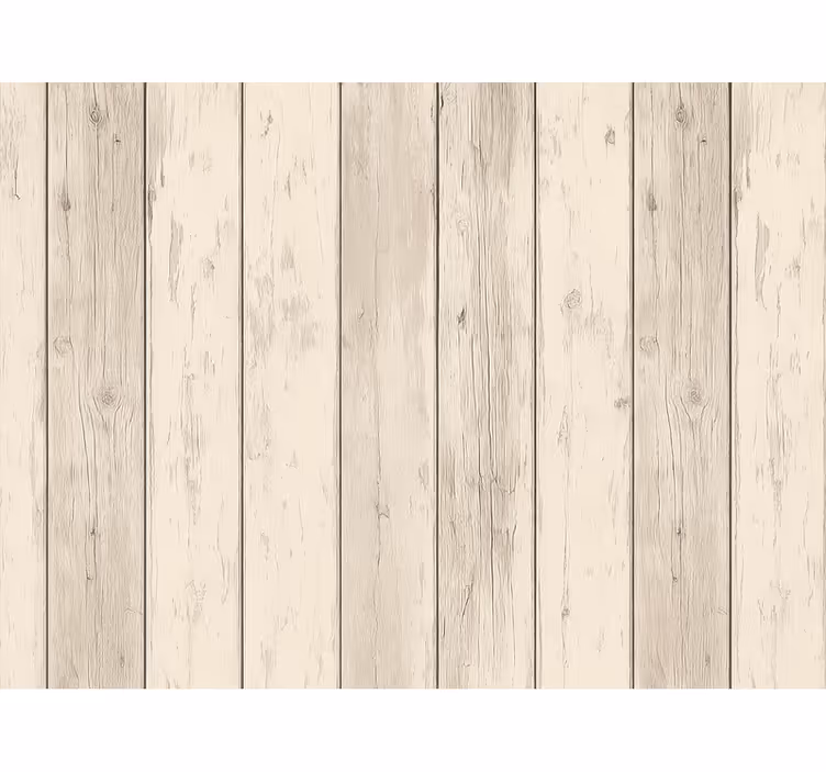 Dřevěná tapeta teplá bílá patinovaná dřevo - TenStickers