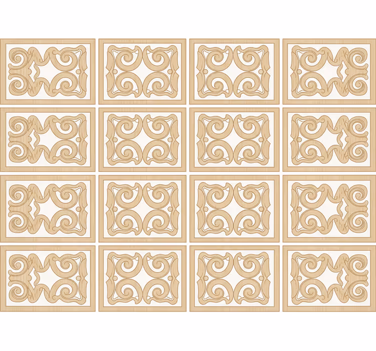 Dřevěná tapeta v designu soklové lišty - TenStickers