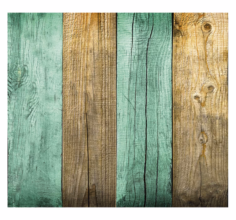 Rustikální tapeta s texturou barevných prken - TenStickers