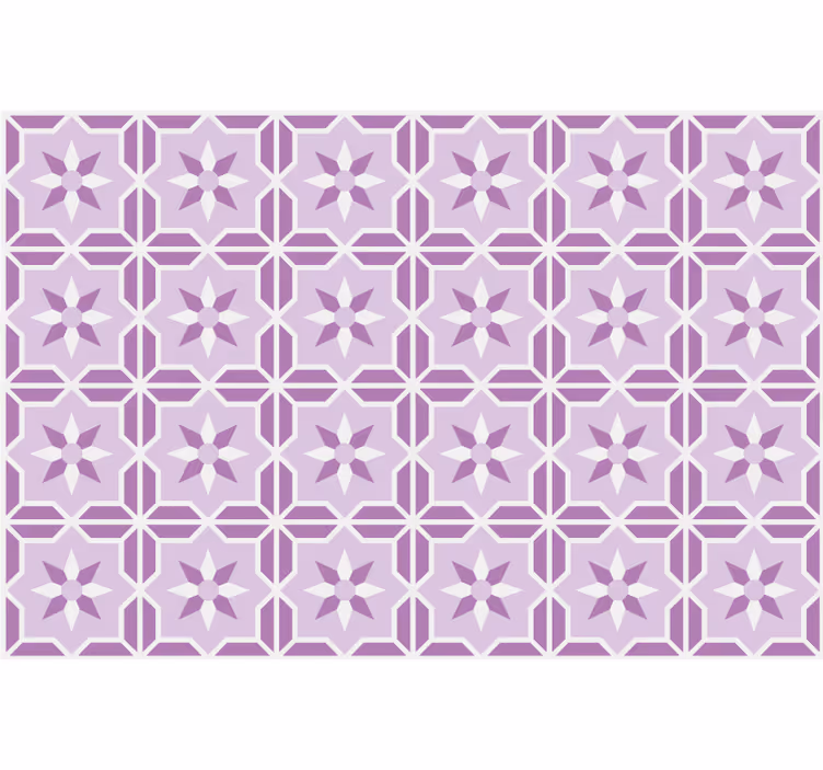 Růžová tapeta v geometrickém tónu malva - TenStickers