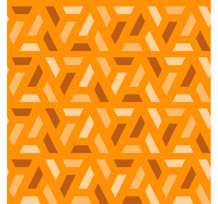 Terakotová tapeta moderní geometrie - TenStickers