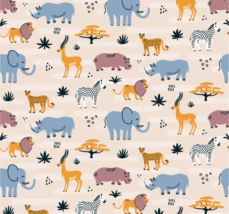 Divoká zvířata zvíře tapeta - TenStickers