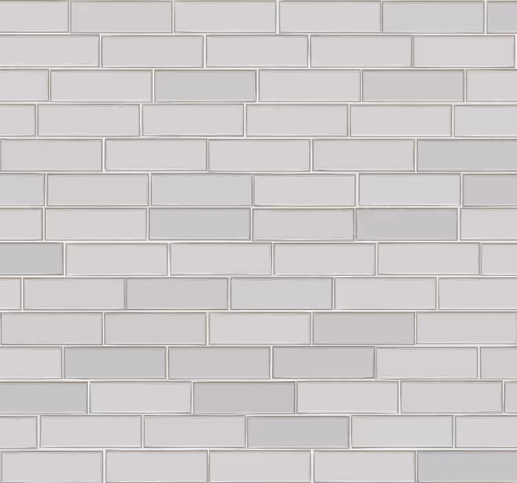 Bílé cihly texturou tapeta - TenStickers