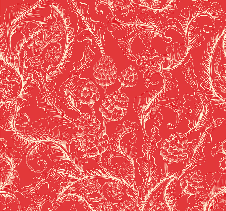 Paisley ilustrace okrasné tapeta - TenStickers