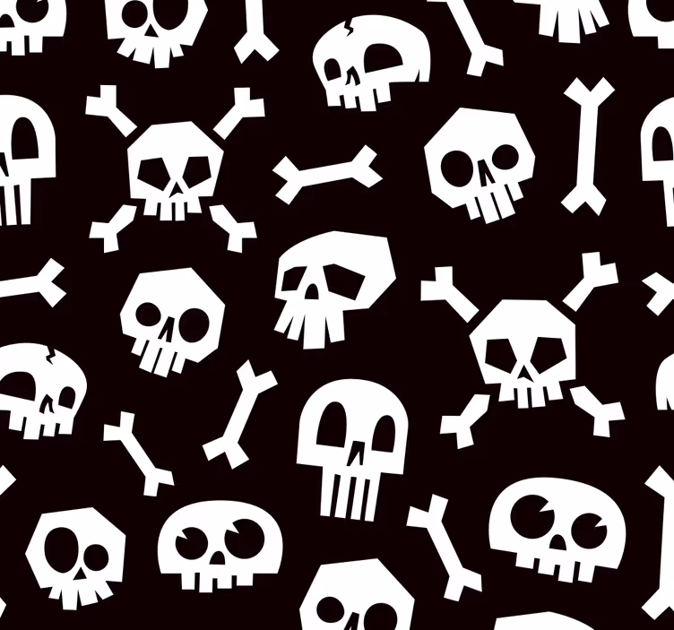 Halloween kostra w tapeta - TenStickers