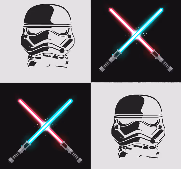 Hvězdné války hranice vzor dětské tapeta - TenStickers