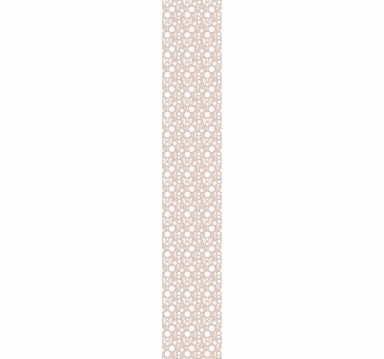 Béžové květinové tapeta - TenStickers