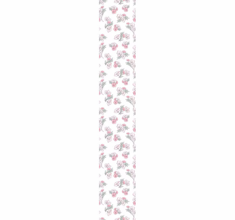 Odstíny růžové květinové tapeta - TenStickers