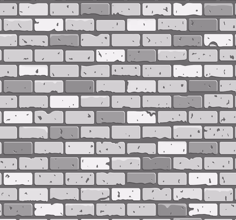 Cihly z betonových cihel tapeta - TenStickers