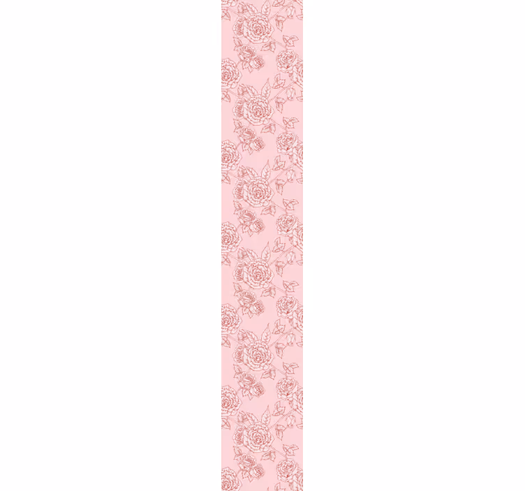 Růžové pozadí s tapetami květin červených růží - TenStickers