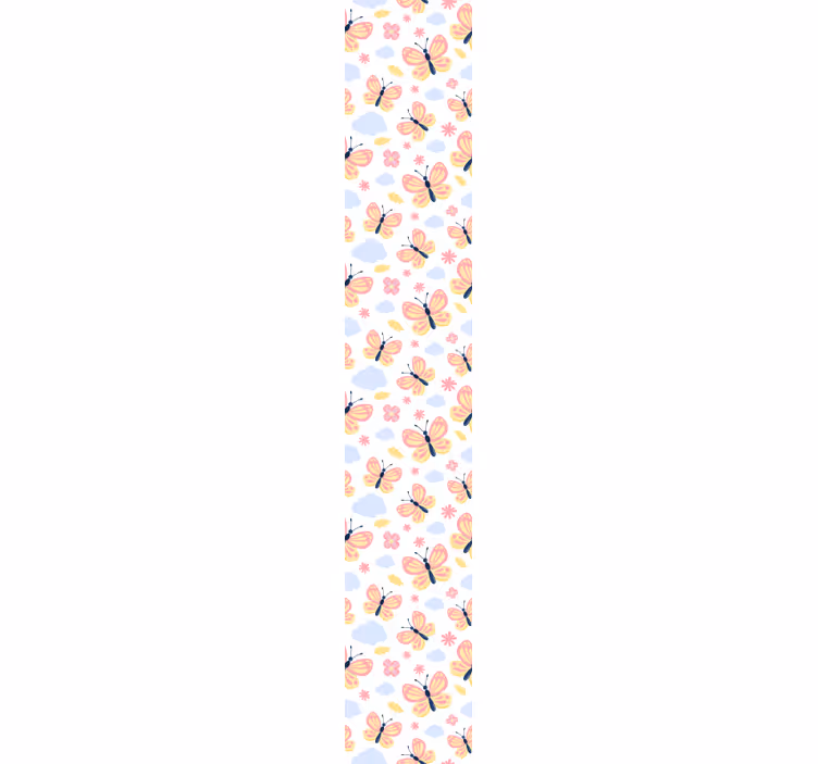 Motýli na bílém pozadí tapeta - TenStickers