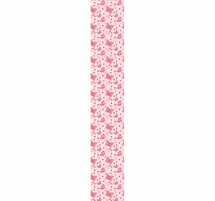 Růžové pozadí motýl tapeta - TenStickers