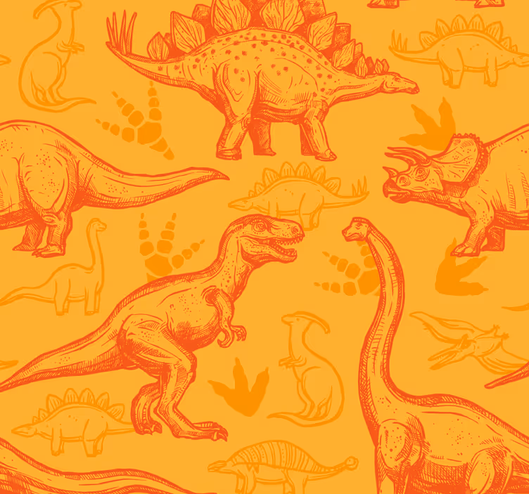 Kreslený dinosaurus Dinosauři tapeta - TenStickers