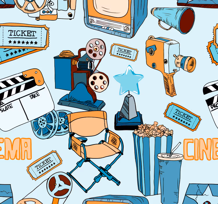 Film noční obývací pokoj tapeta - TenStickers
