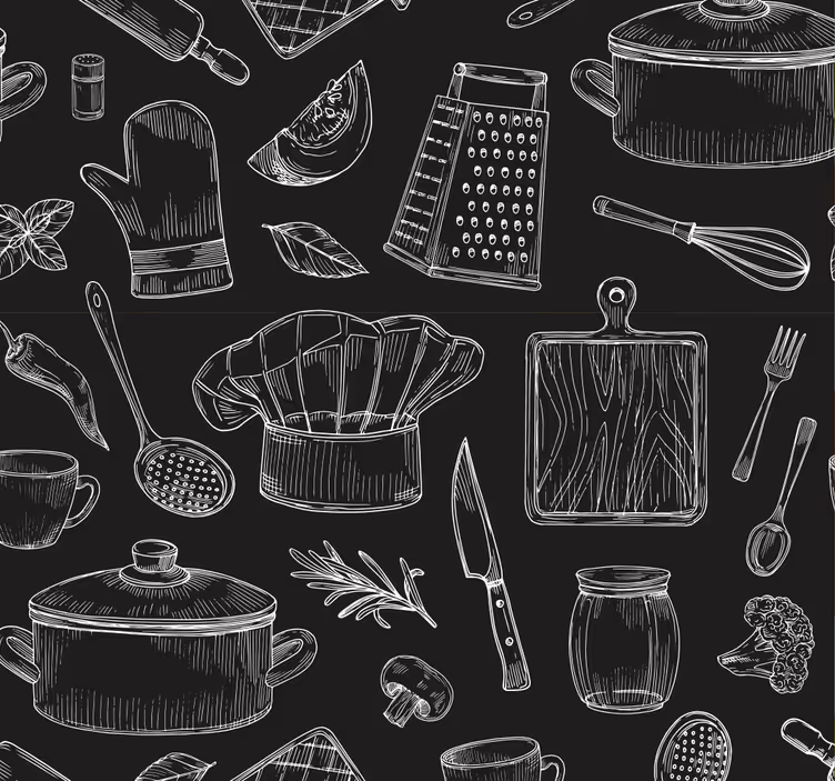 Elegantní příbory moderní tapeta - TenStickers