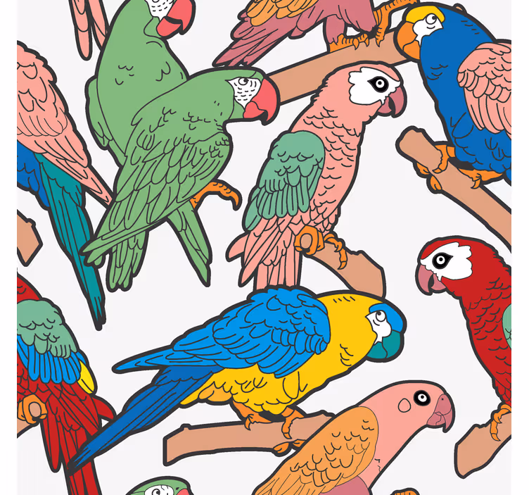 Papouščí soubor Papoušek tapeta - TenStickers
