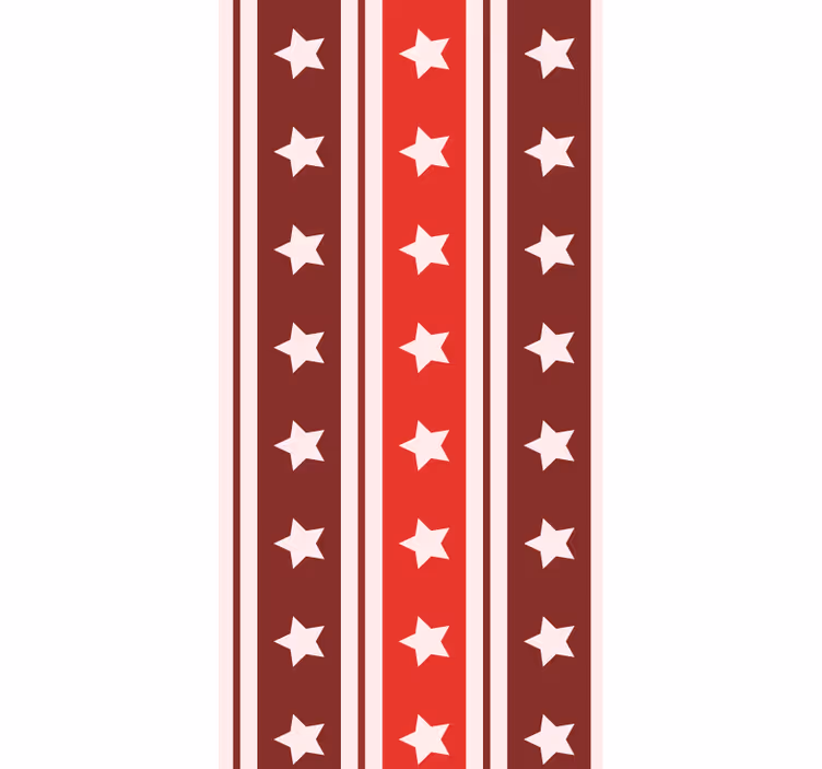 Pruhovaný hvězdný vzor Tapeta se svislými pruhy - TenStickers