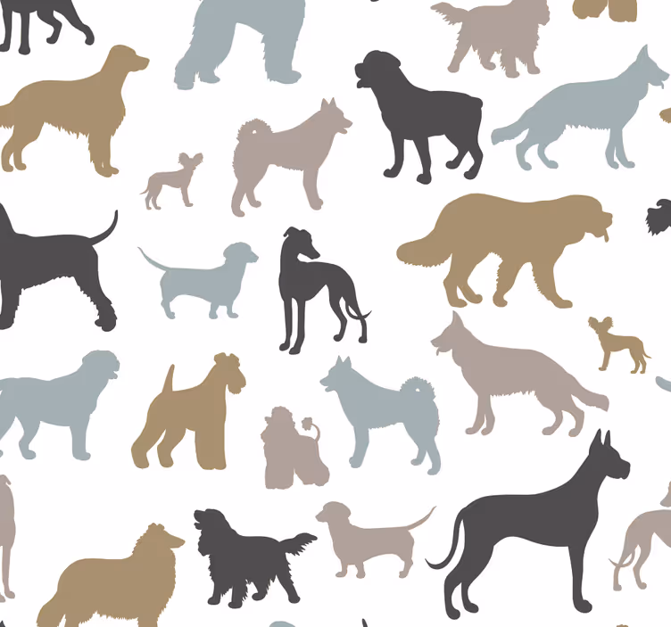 Psí plemena zvířecí tapeta - TenStickers