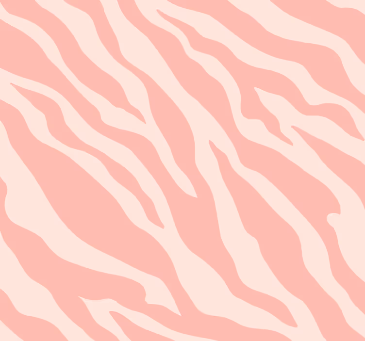 Růžová zebra tisk zvířecí tapeta - TenStickers