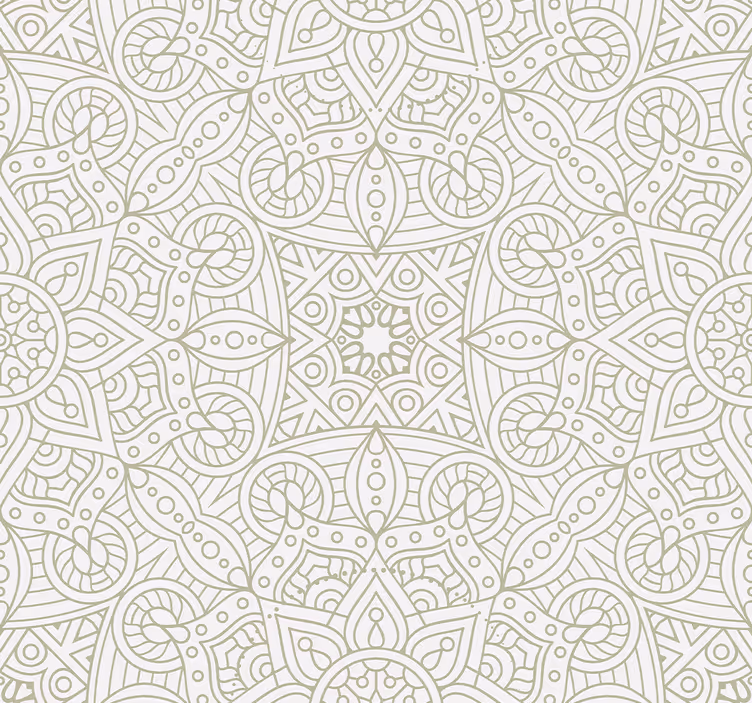 Mandala vzory květinové tapeta - TenStickers