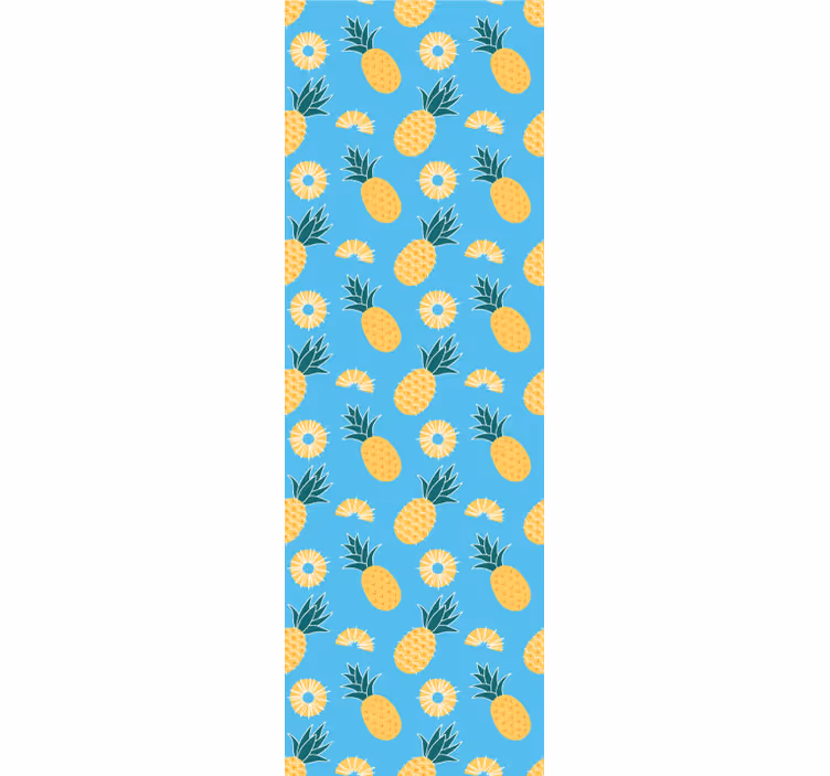 Potisk tropického ananasu Zvířecí tapeta - TenStickers