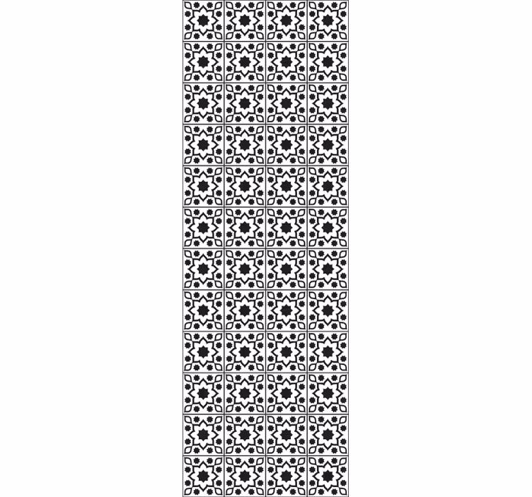 Geometrický soubor dlaždic Zkontrolovaná tapeta - TenStickers