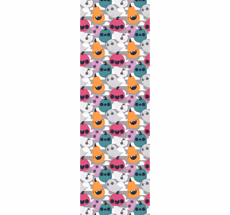 Hravý dýňový vzor Tapeta pro předvečer Všech svatých - TenStickers